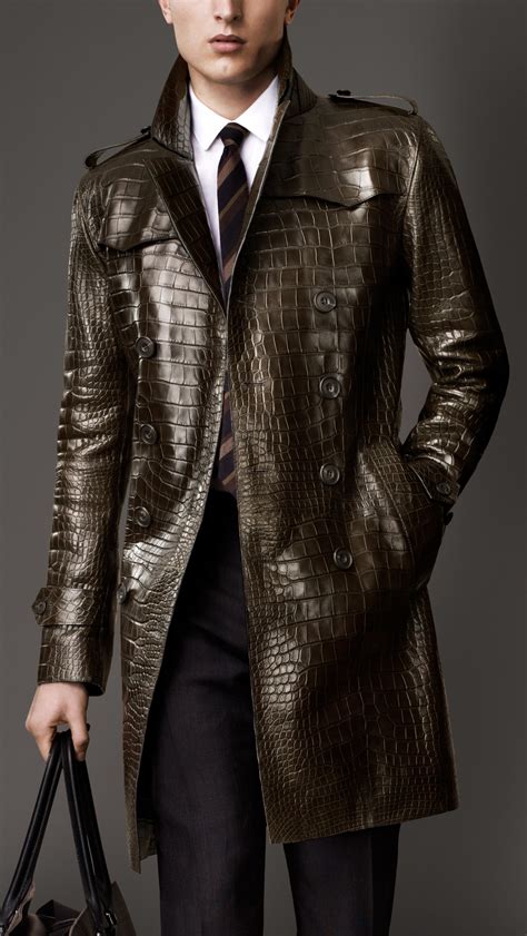 burberry krokodil mantel|burberry clothing for men.